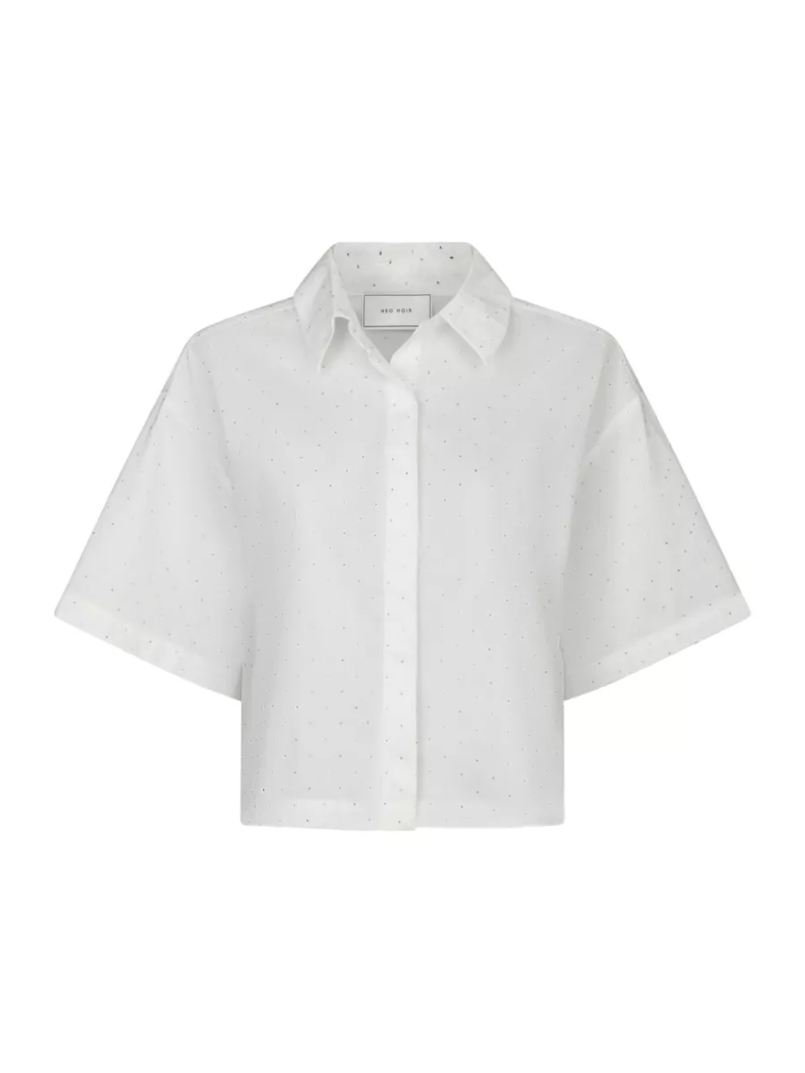 Neo Noir-Jasie Poplin Stone Shirt-165711-120 White-WIT