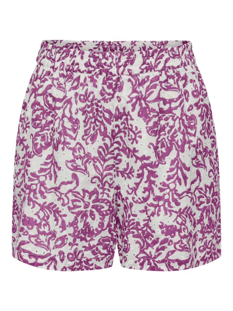 ONLY-ONLKELLY CHANEE EMB SHORTS WVN-15350013-Spring Crocus-ROSE COMBINATIES