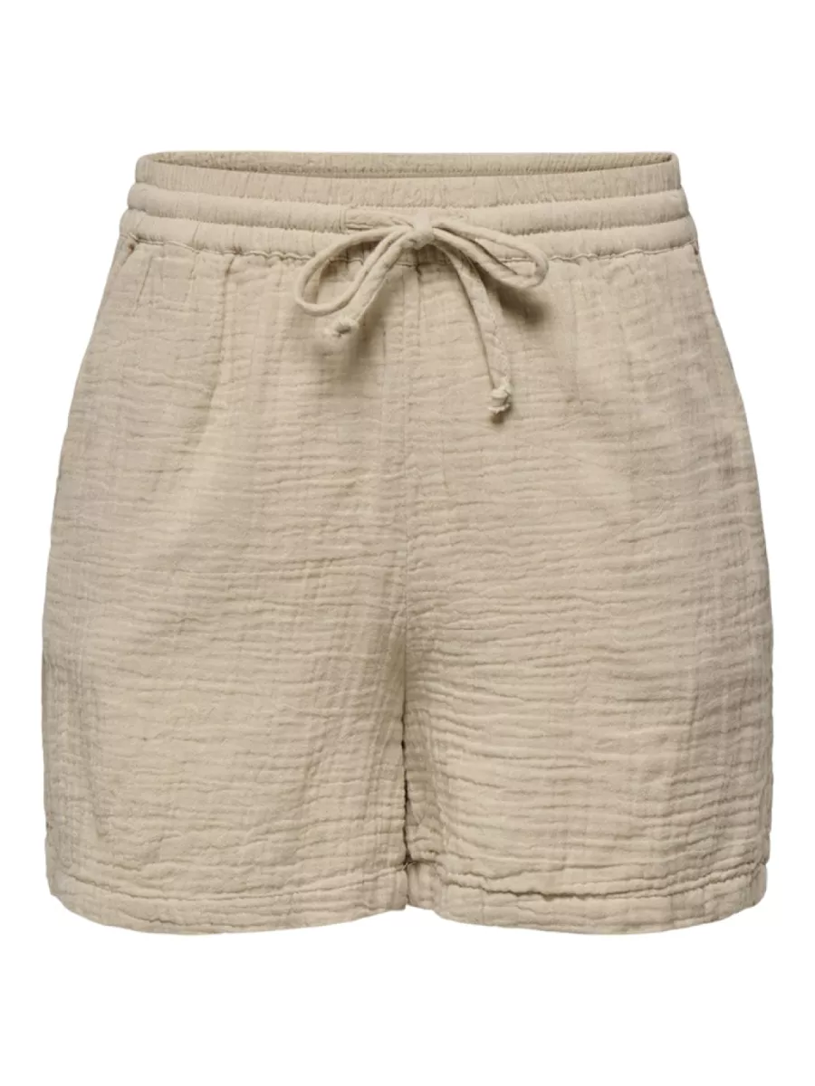 ONLY-ONLTHYRA SHORTS NOOS WVN-15267849-Oxfard Tan-ZAND