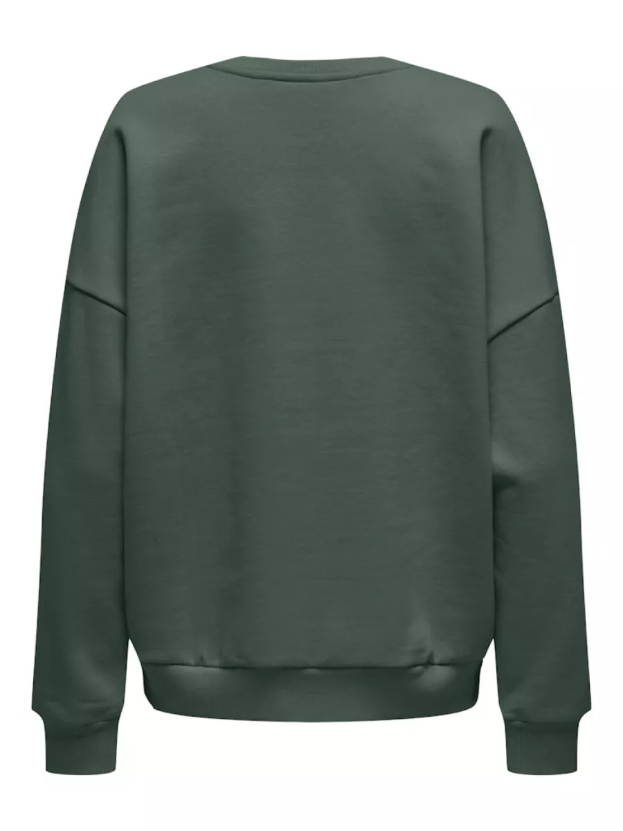 ONLY-ONLVICTORY L/S O-NECK FIT SWT-15362900-Pineneedle-GROEN