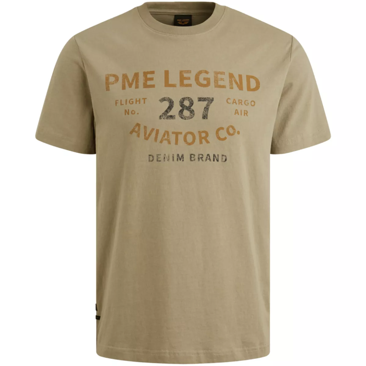 PME LEGEND-Short sleeve r-neck open end jerse-PTSS2506552-6391-LICHT-/PAREL GRIJS