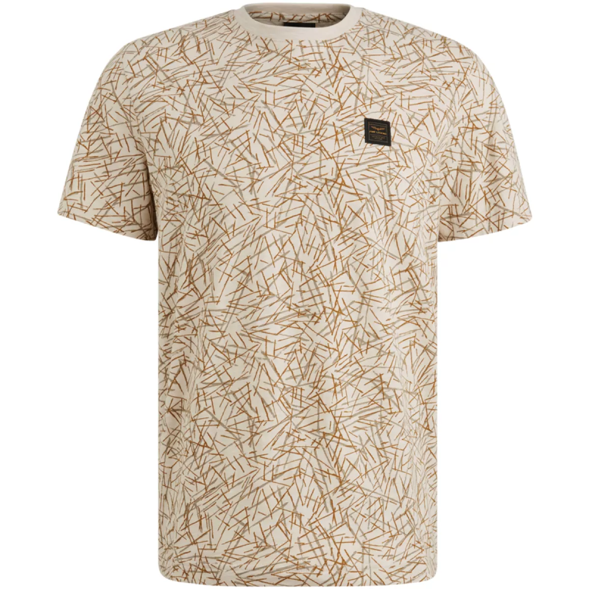 PME LEGEND-Short sleeve r-neck slub jersey ao-PTSS2506553-7011-BEIGE