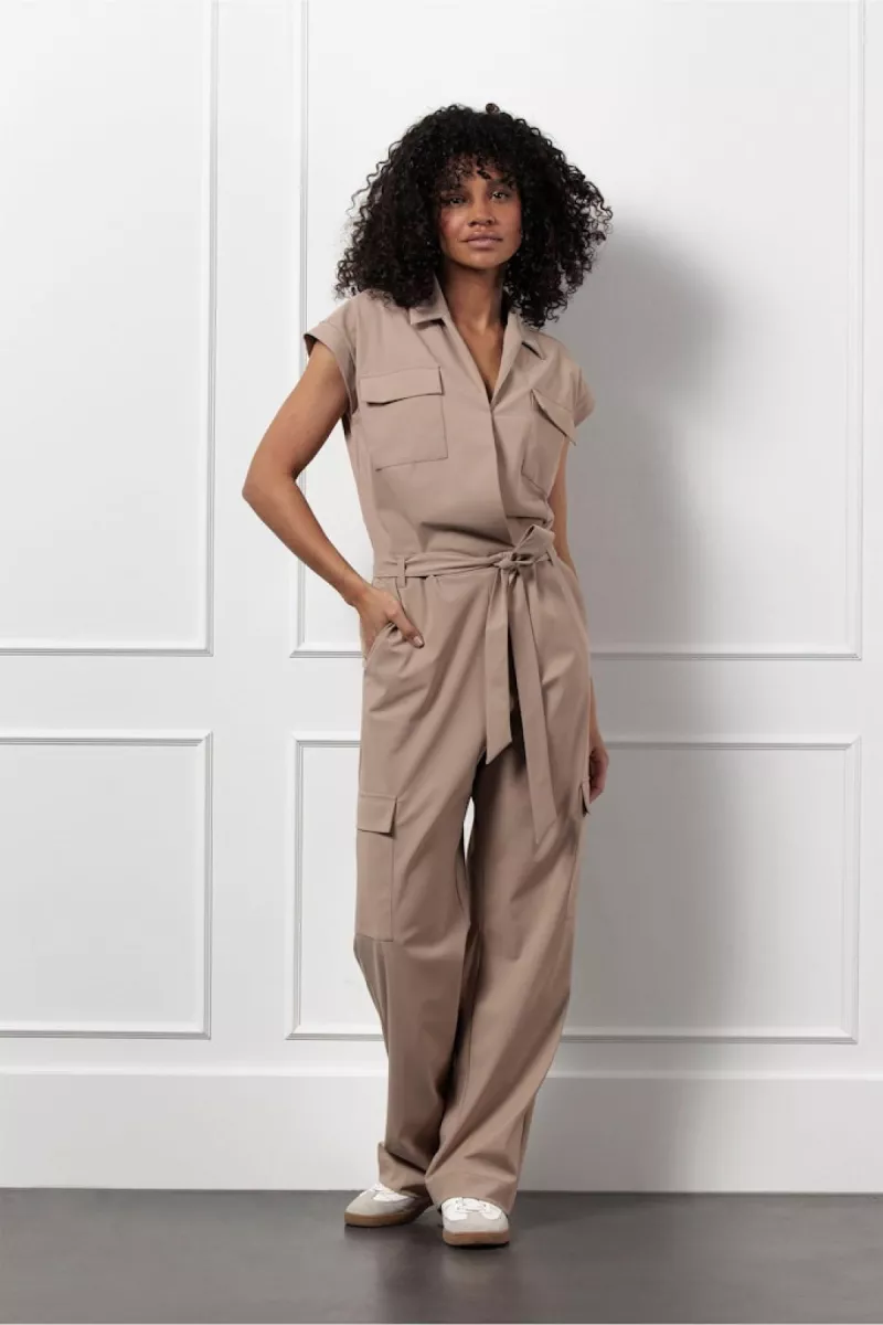 STUDIO ANNELOES-Nancy cargo jumpsuit-12858-2200 latte-BRUIN