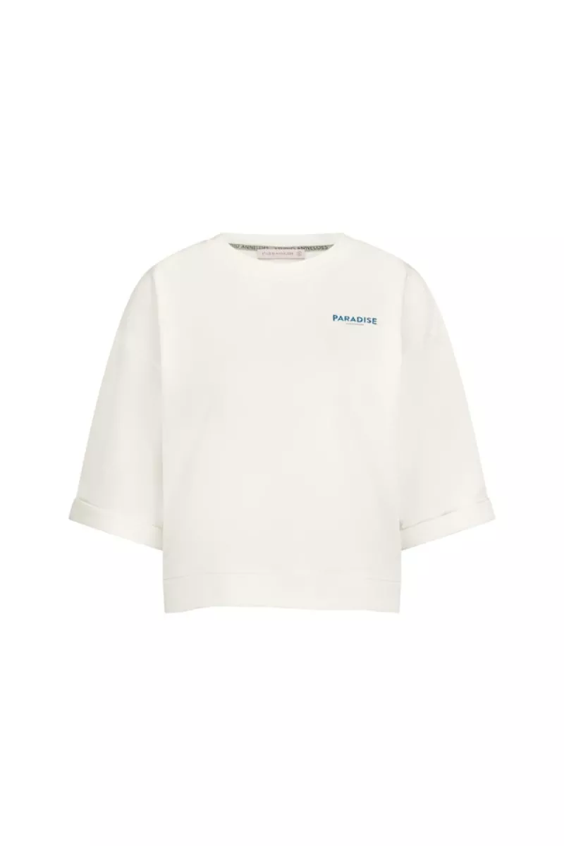 STUDIO ANNELOES-Puck ssl paradise sweat-12943-1100 off white-OFF WHITE