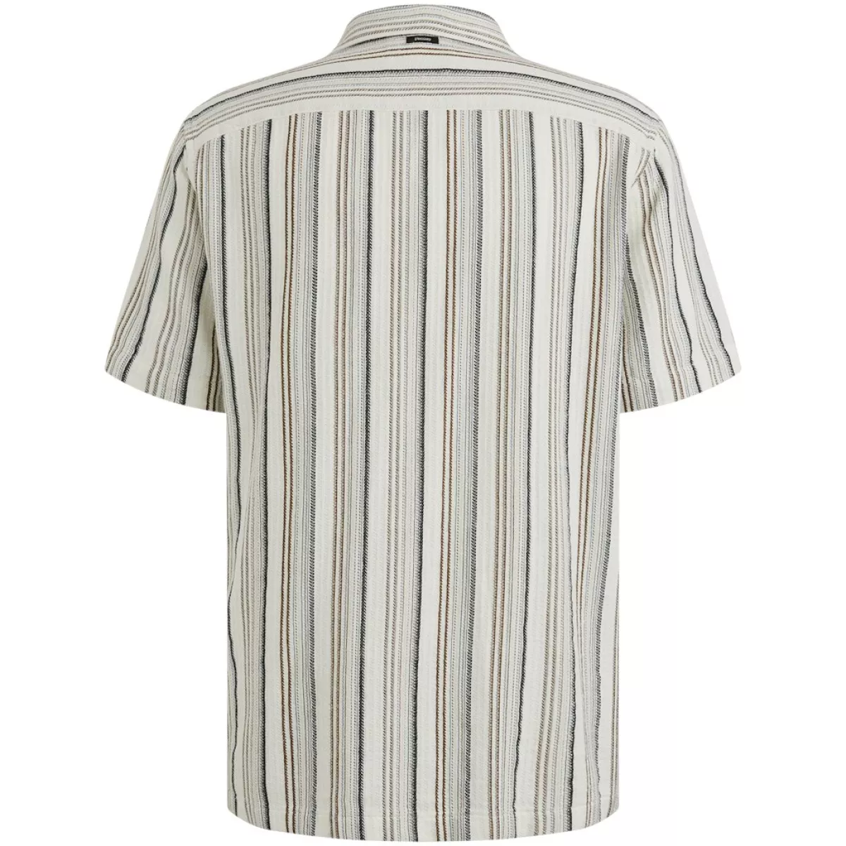 Vanguard-Short Sleeve Shirt Dobby stripe-VSIS2505283-7004 Cloud dancer-CREME