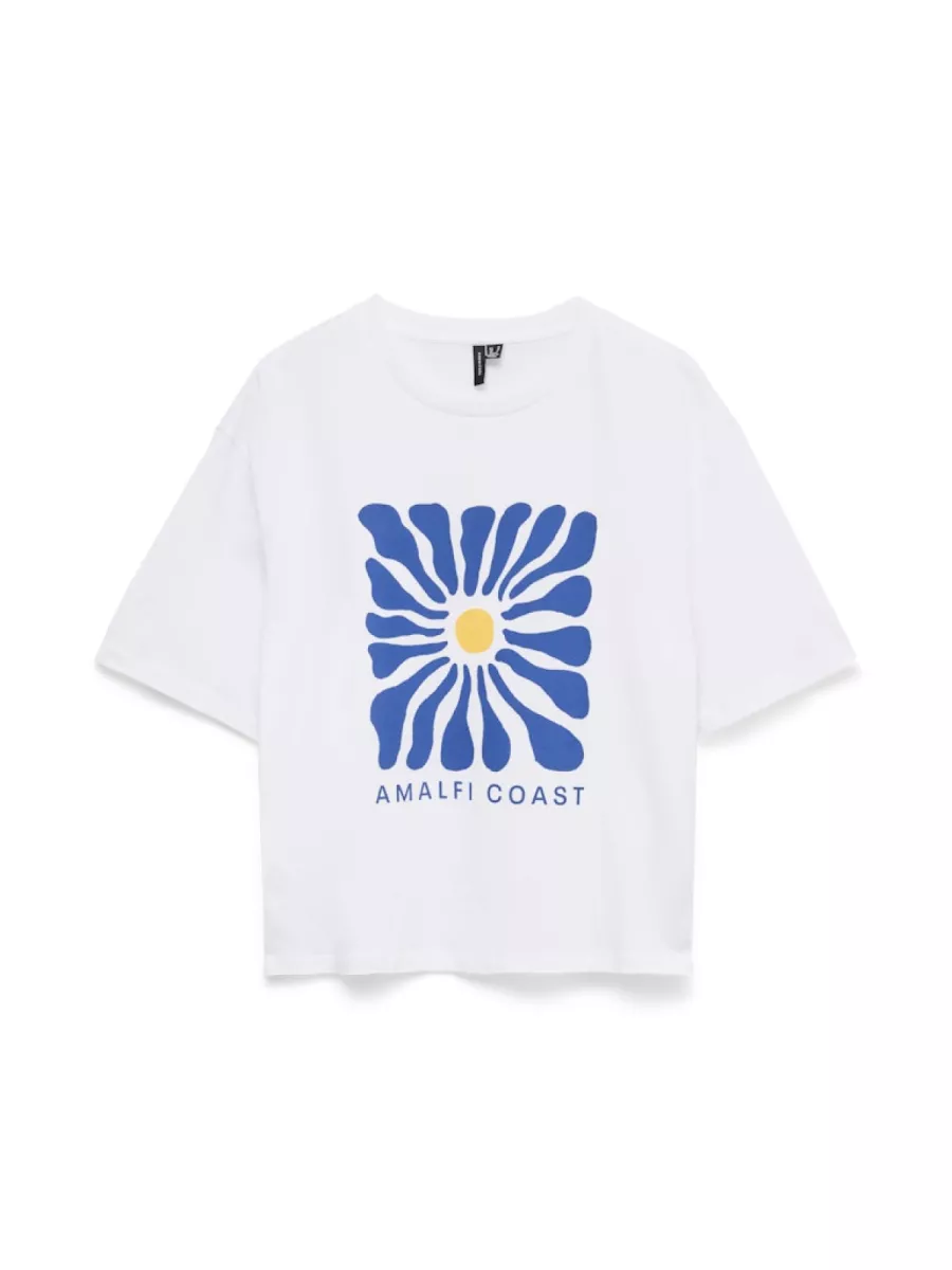 VERO MODA-VMBETTY THILDE O-NECK SS TEE EXP-10343881-White-WIT