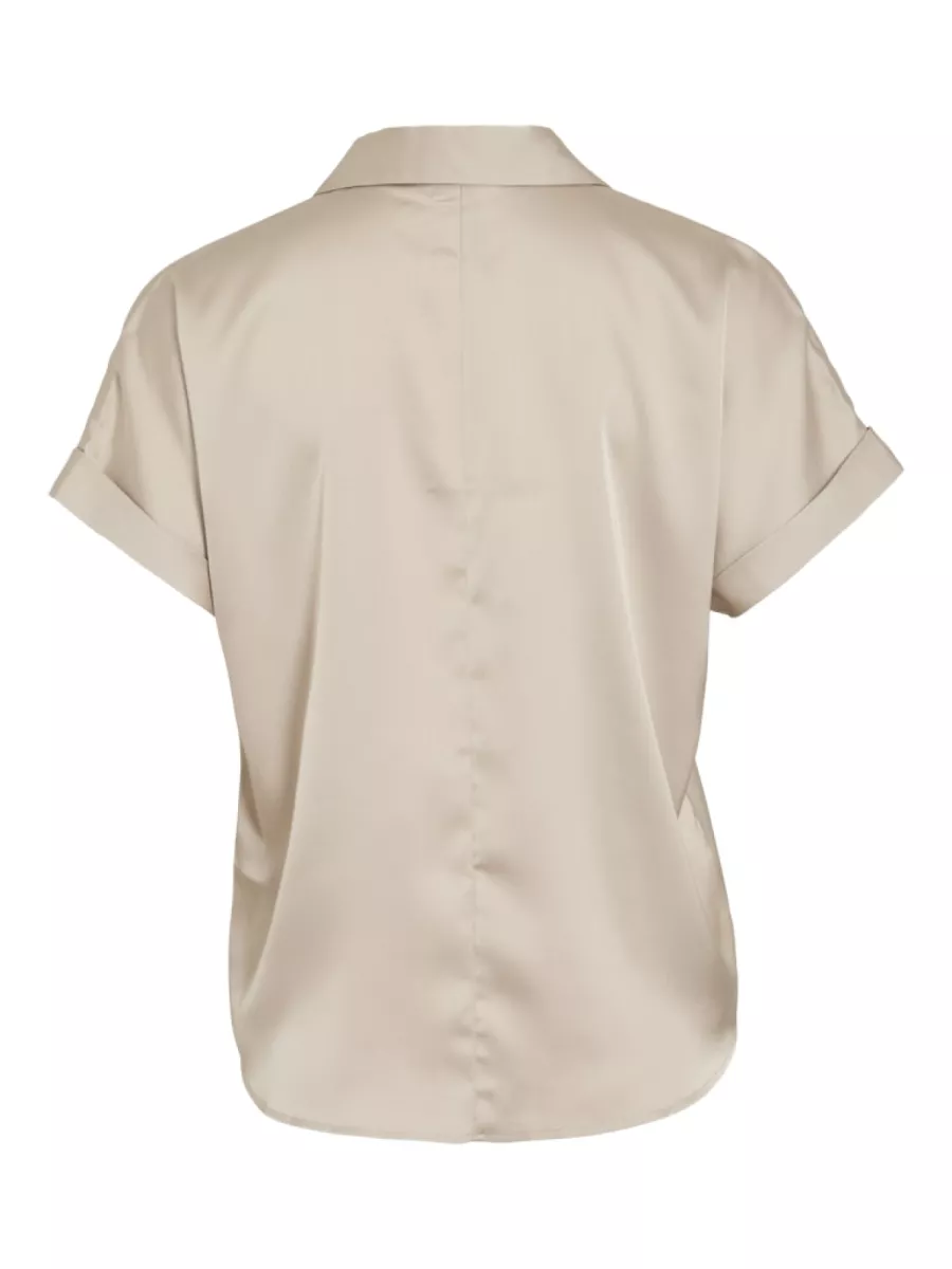 VILA-VIENNA RAVENNA S/S TOP - NOOS-14107405-Cement-CEMENT