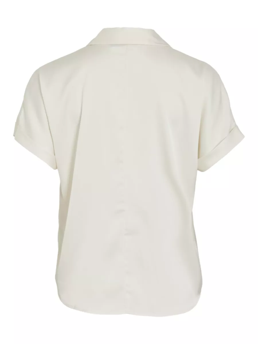 VILA-VIENNA RAVENNA S/S TOP - NOOS-14107405-Cloud Dancer-OFF WHITE