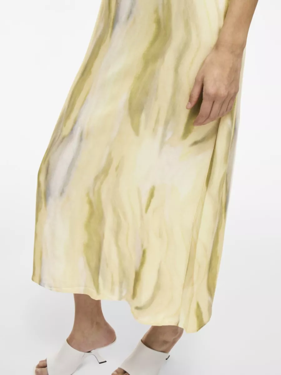 VILA-VIMURINA BAN HW ANKLE SKIRT-14107130-Pale Banana-GEEL/OKER COMBINATIE
