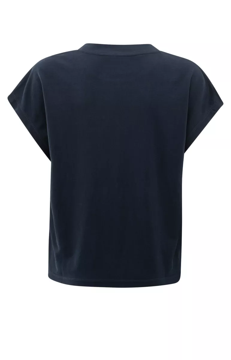 YAYA-Sleeveless top with crew neck; Lyocell/Polyamide-01-709291-506-94010-NAVY