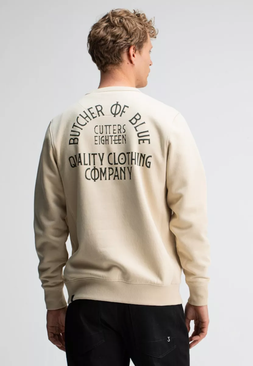BUTCHER OF BLUE-Army frat crew-M2523008-618 beige grey-CREME