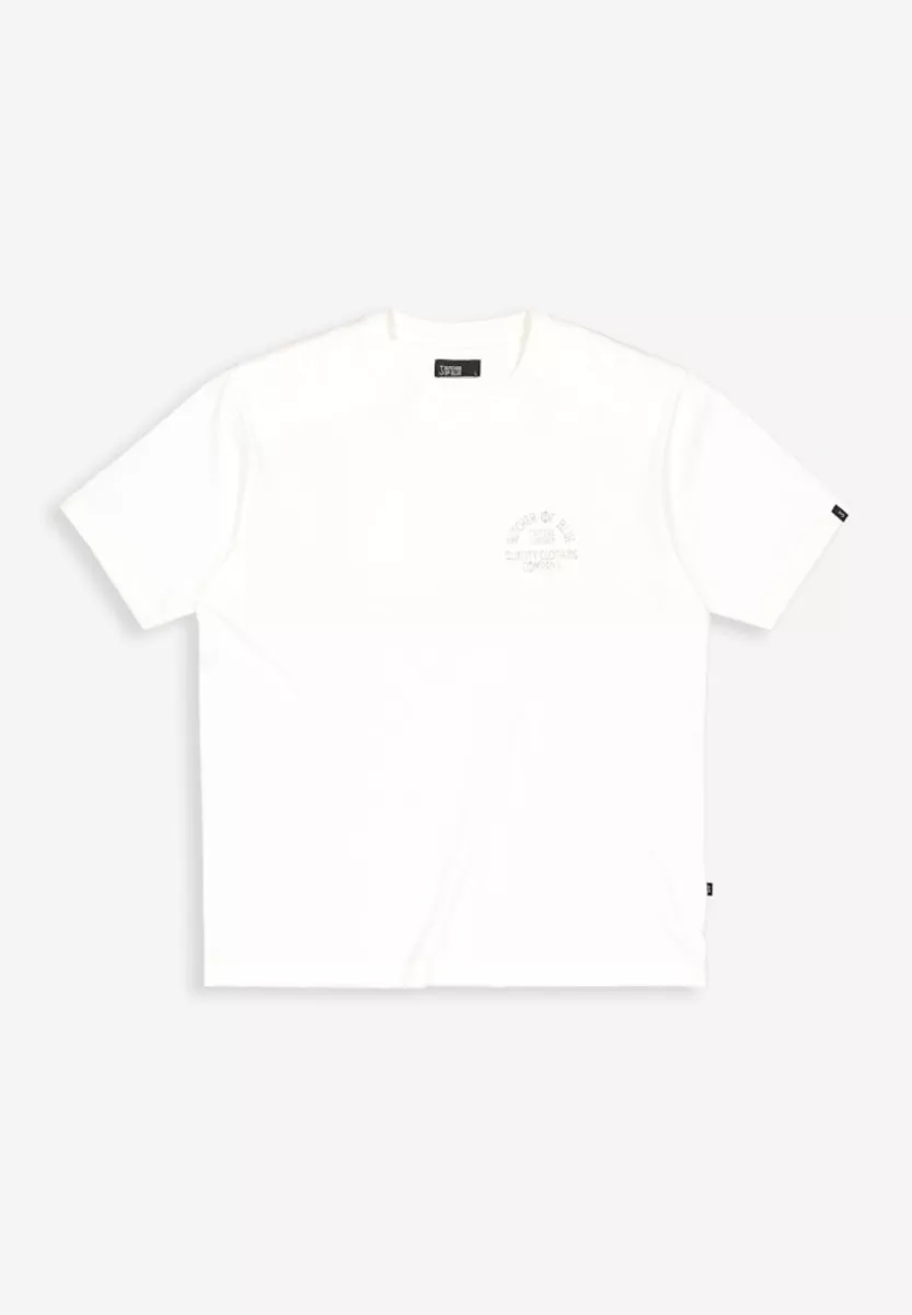 BUTCHER OF BLUE-Classic frat loose tee-M2522005-112 titan white-OFF WHITE
