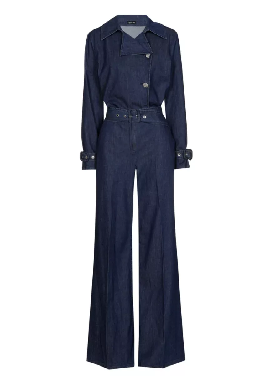 CAROLINE BISS--4558-23 Jeans dark blue-DONKER BLAUW