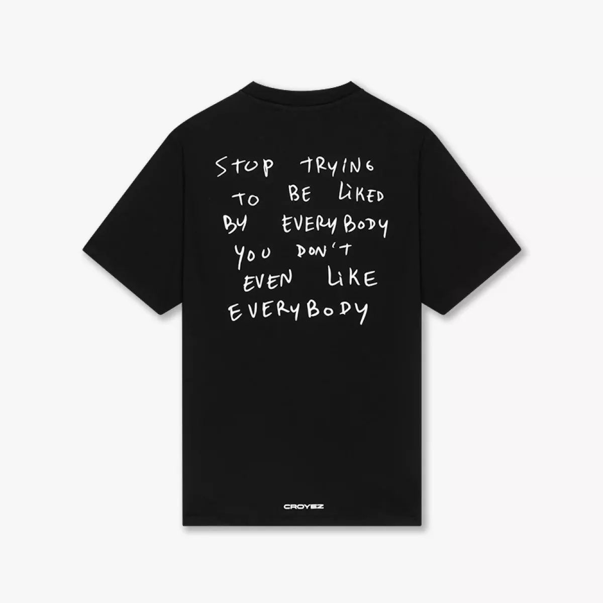 Croyez-Liked by everybody t-shirt-CR1-PF25-13-2900 Black-ZWART