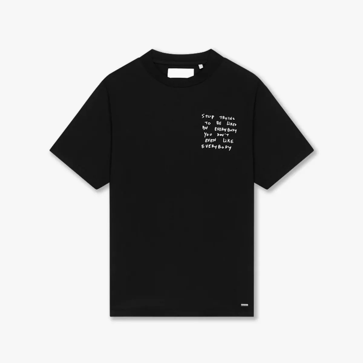 Croyez-Liked by everybody t-shirt-CR1-PF25-13-2900 Black-ZWART