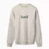 Foret-Boat sweatshirt-F7007-Snow melange dark green-WIT