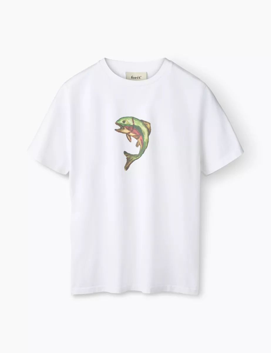 Foret-Catch t-shirt-F7003-White-WIT