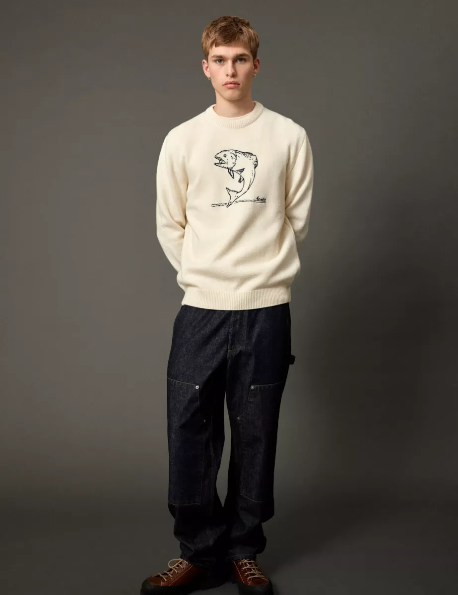 Foret-Fishing knit-F9831-Cloud-OFF WHITE