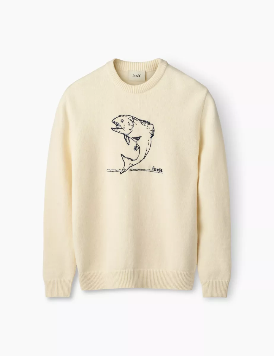 Foret-Fishing knit-F9831-Cloud-OFF WHITE