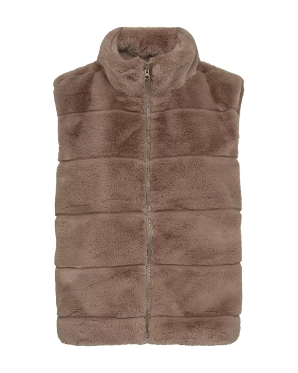 FREE QUENT-Foxy Waistcoat-203049-Desert Taupe-TAUPE