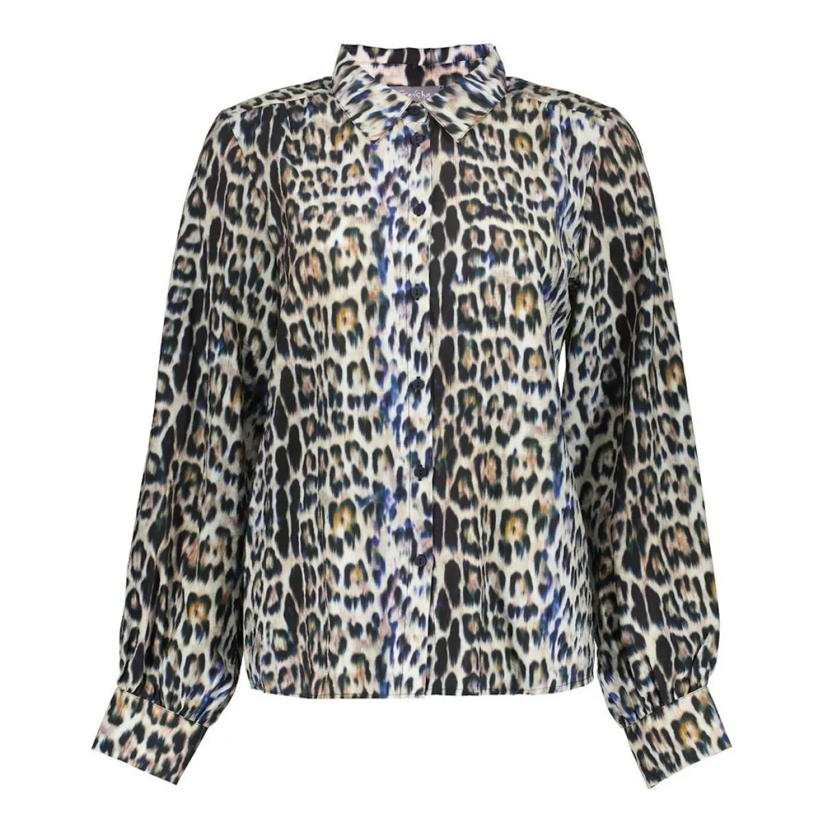 GEISHA-Blouse animal-53614-20-735 camel/blue/black-CAMEL