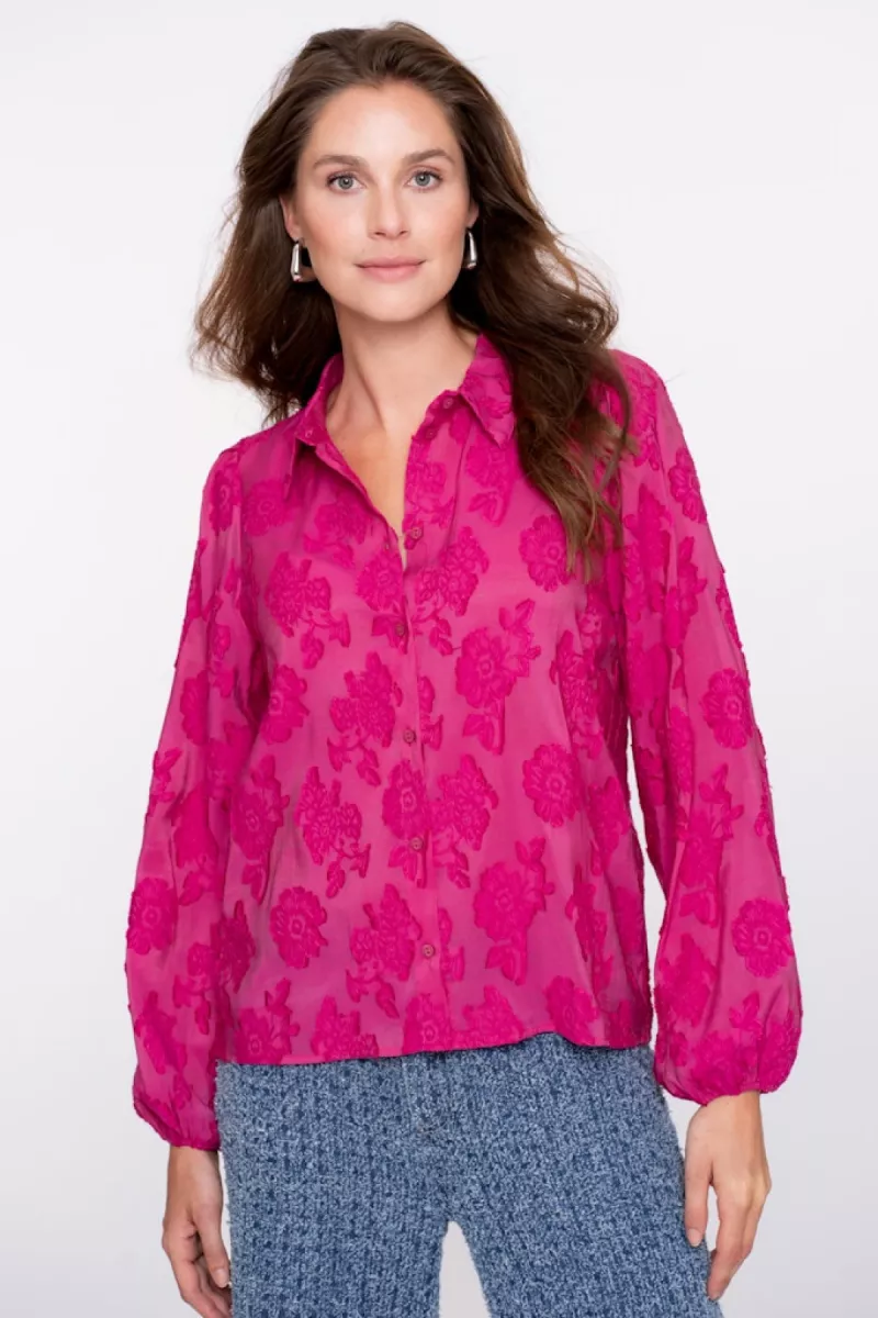 GEISHA-Blouse fille coupe-53754-20-420 pink-PINK