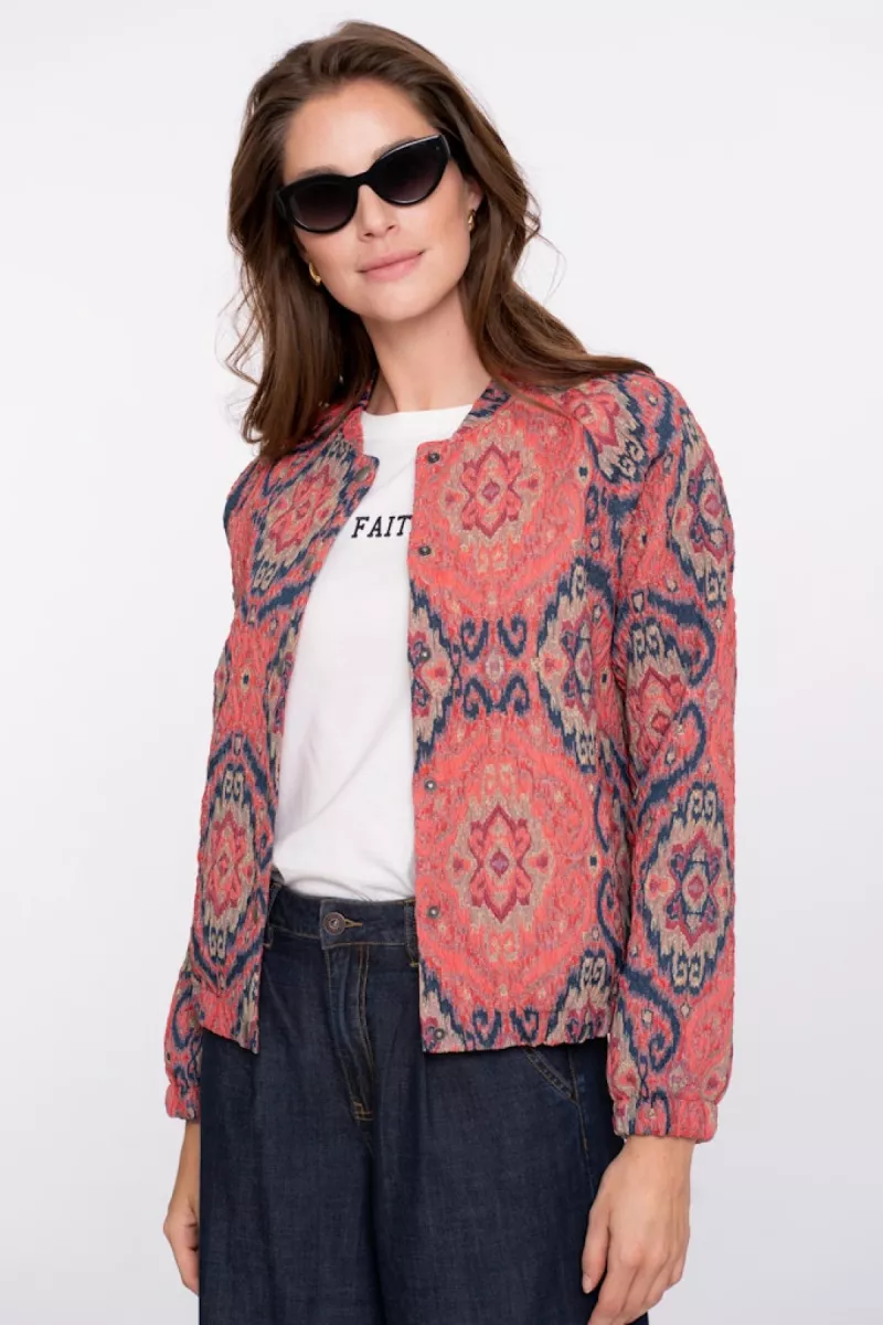 GEISHA-Jacket print-55700-20-420 pink/blue-PINK