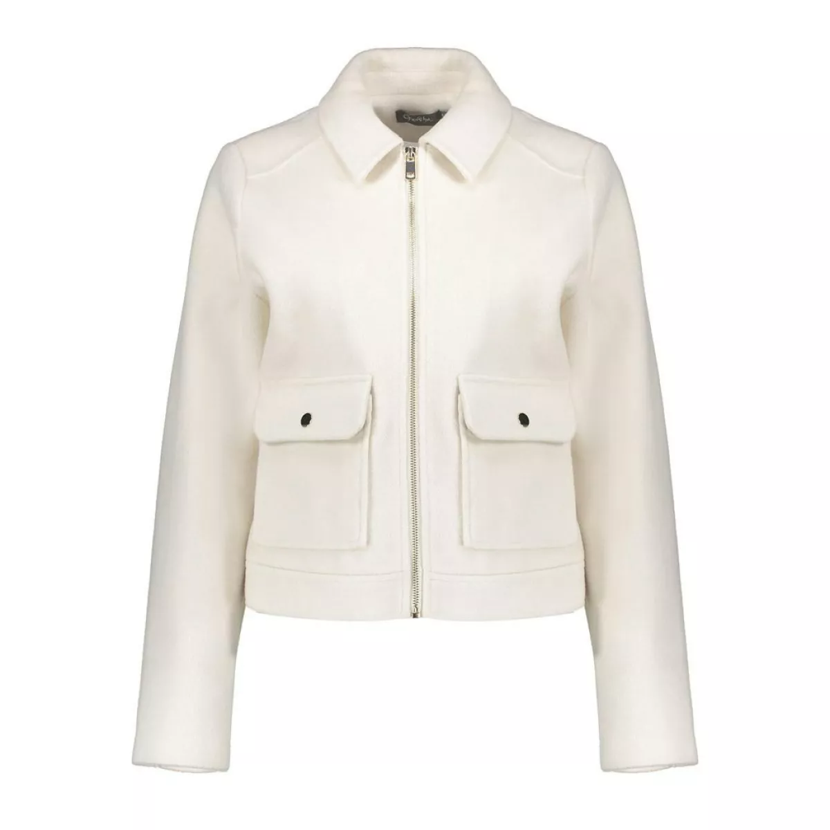 GEISHA-Jacket zip-55518-10-10 off-white-OFF WHITE