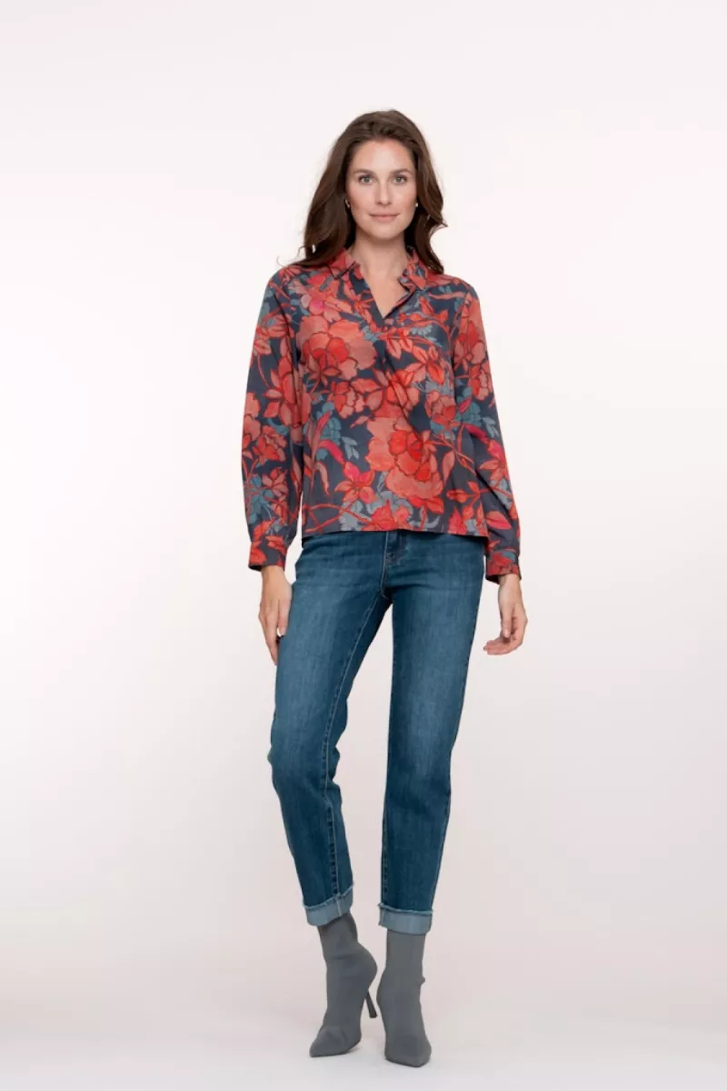 GEISHA-Jeans turn-up-51517-10-811 stonewash denim-DENIM