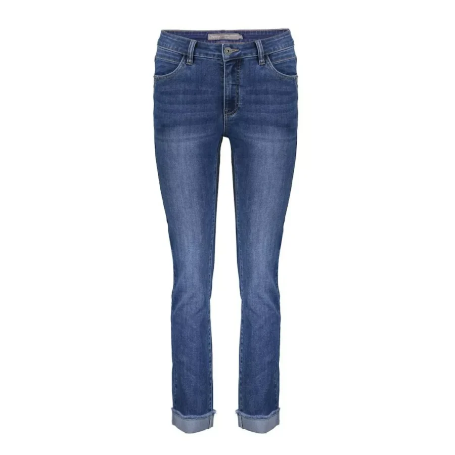 GEISHA-Jeans turn-up-51517-10-811 stonewash denim-DENIM