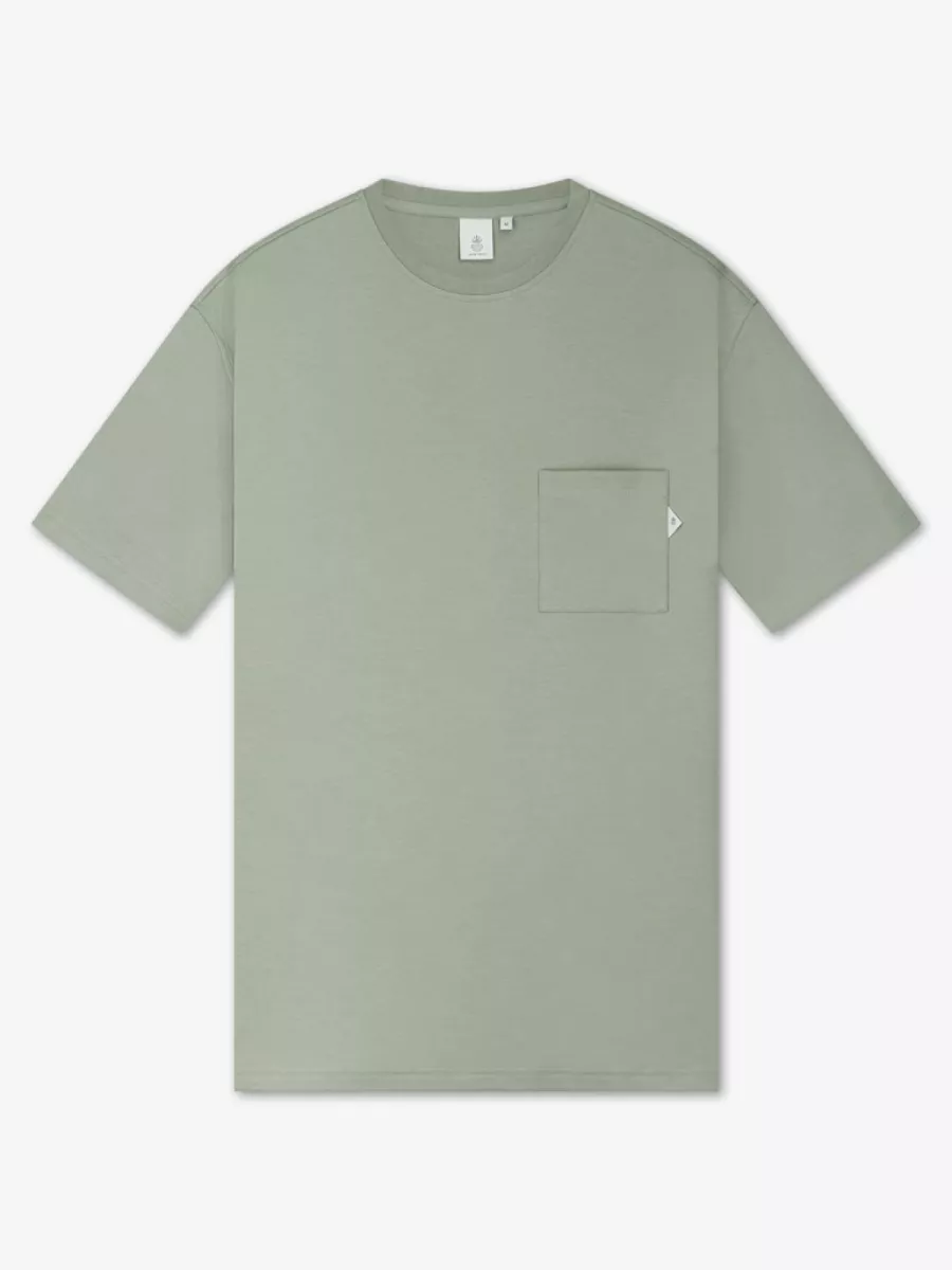 Law of the Sea-Koltur heavy jersey iconic tee-90001-413 Shadow-GROEN