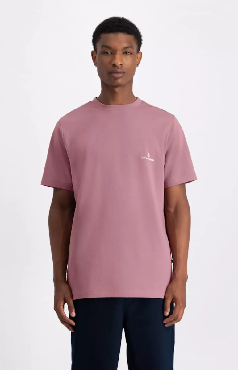 Law of the Sea-Law logo tee-10259-205 Nostalgia rose-VIOLET