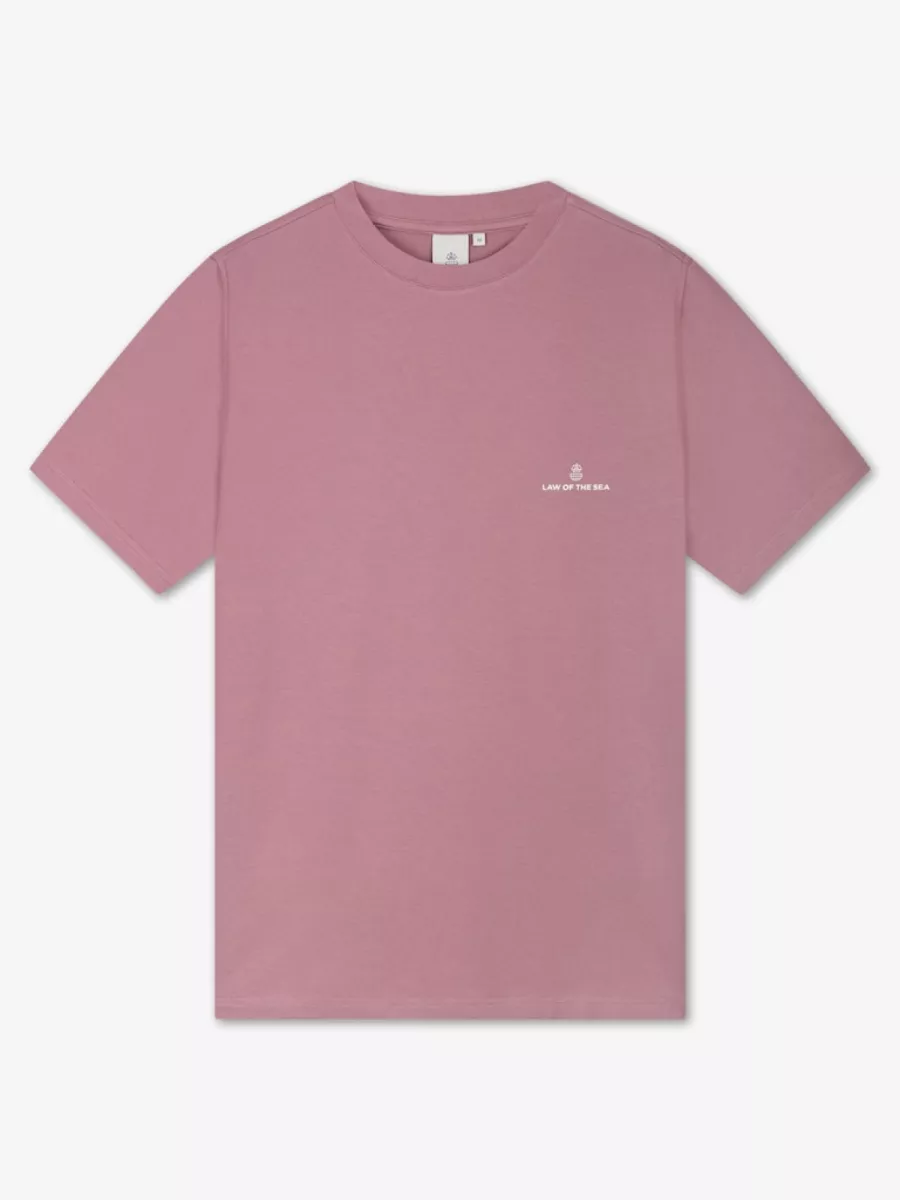 Law of the Sea-Law logo tee-10259-205 Nostalgia rose-VIOLET