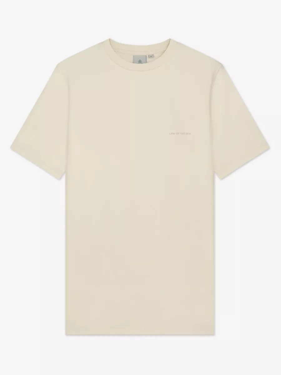 Law of the Sea-Lily artwork tee-10074-901 coconut milk-OFF WHITE
