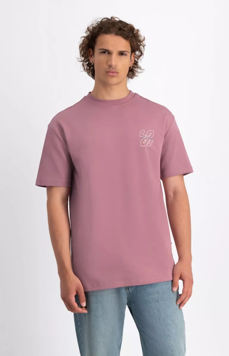 Law of the Sea-Seismic artwork tee-10265-205 Nostalgia rose-VIOLET