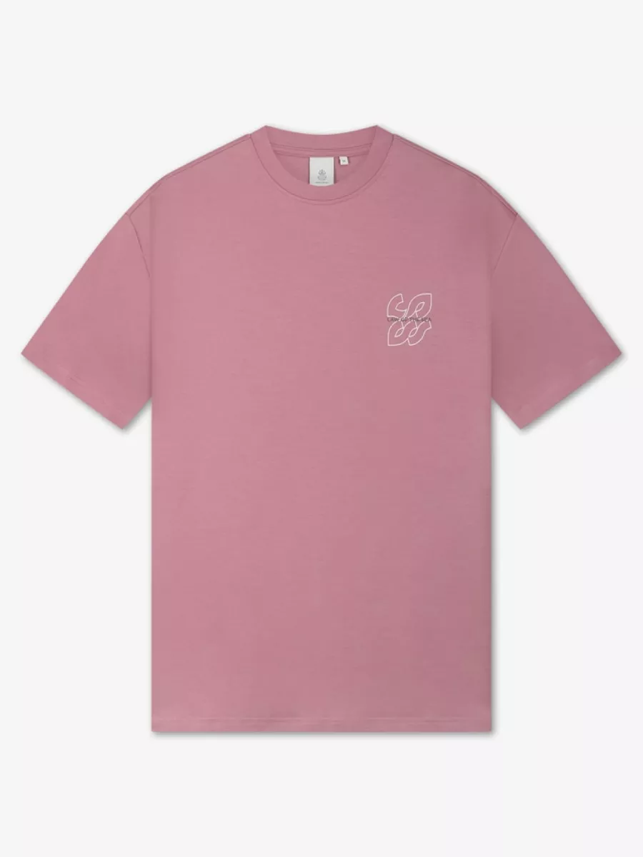 Law of the Sea-Seismic artwork tee-10265-205 Nostalgia rose-VIOLET