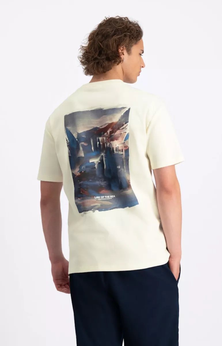 Law of the Sea-Tundra artwork tee-10264-901 coconut milk-OFF WHITE