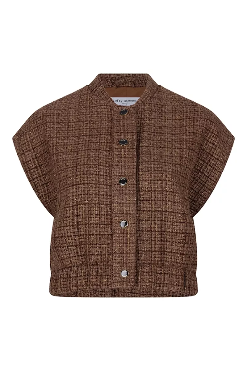 LOFTY MANNER-Gilet-QH303 - Gilet Salwa-200 brown-BRUIN