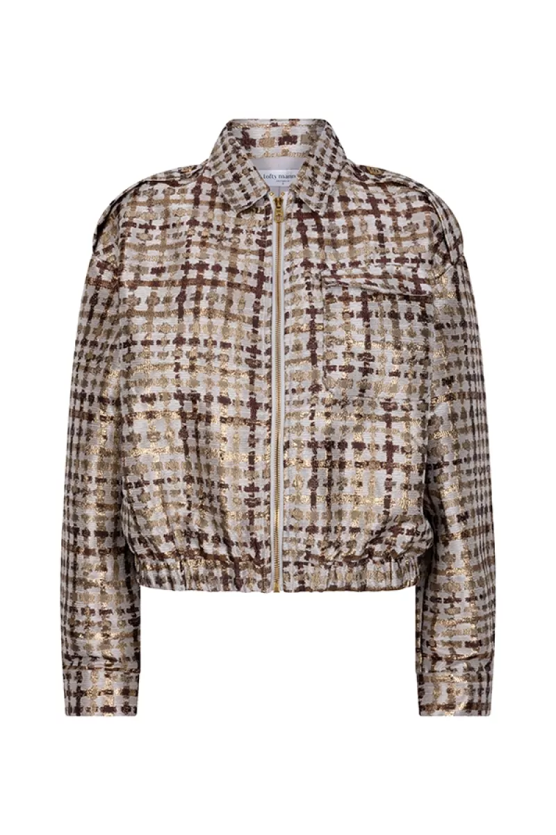 LOFTY MANNER-Jacket-QH402 - Jacket Noor-212 dark brown-DONKER BRUIN