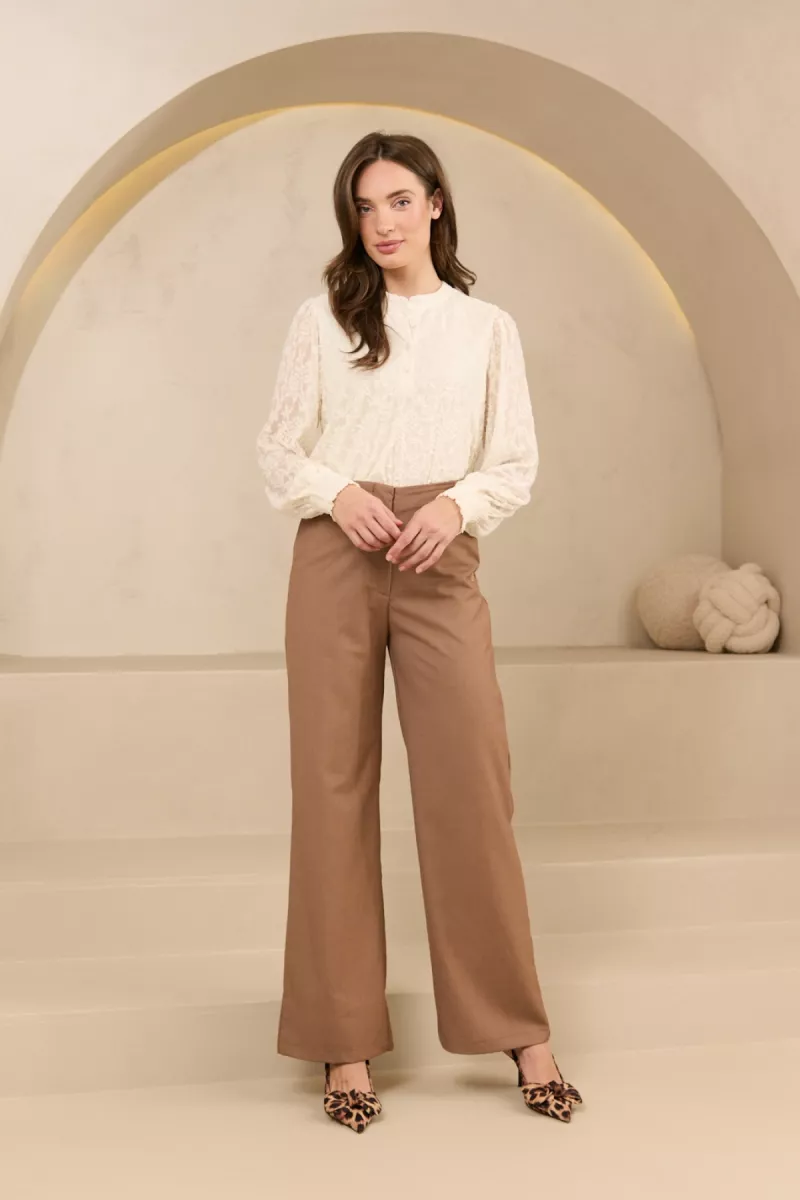 LOFTY MANNER-Shirt LM-QH10.1 - Top Hind-100 white-WIT