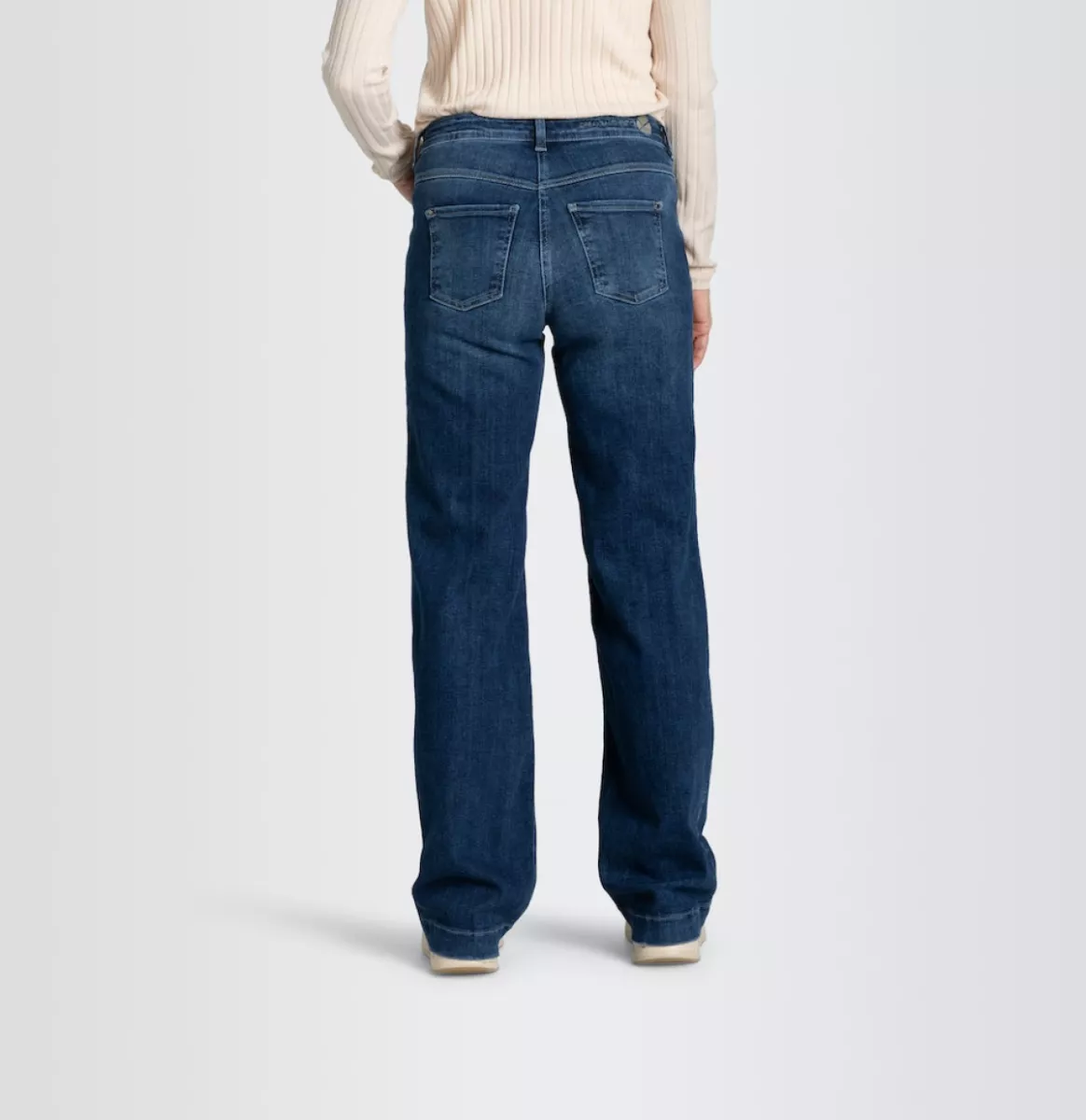MAC-DREAM WIDE; 4; Trousers MAC Ladies-0358L543990-D574 Cobalt authentic-KOBALT
