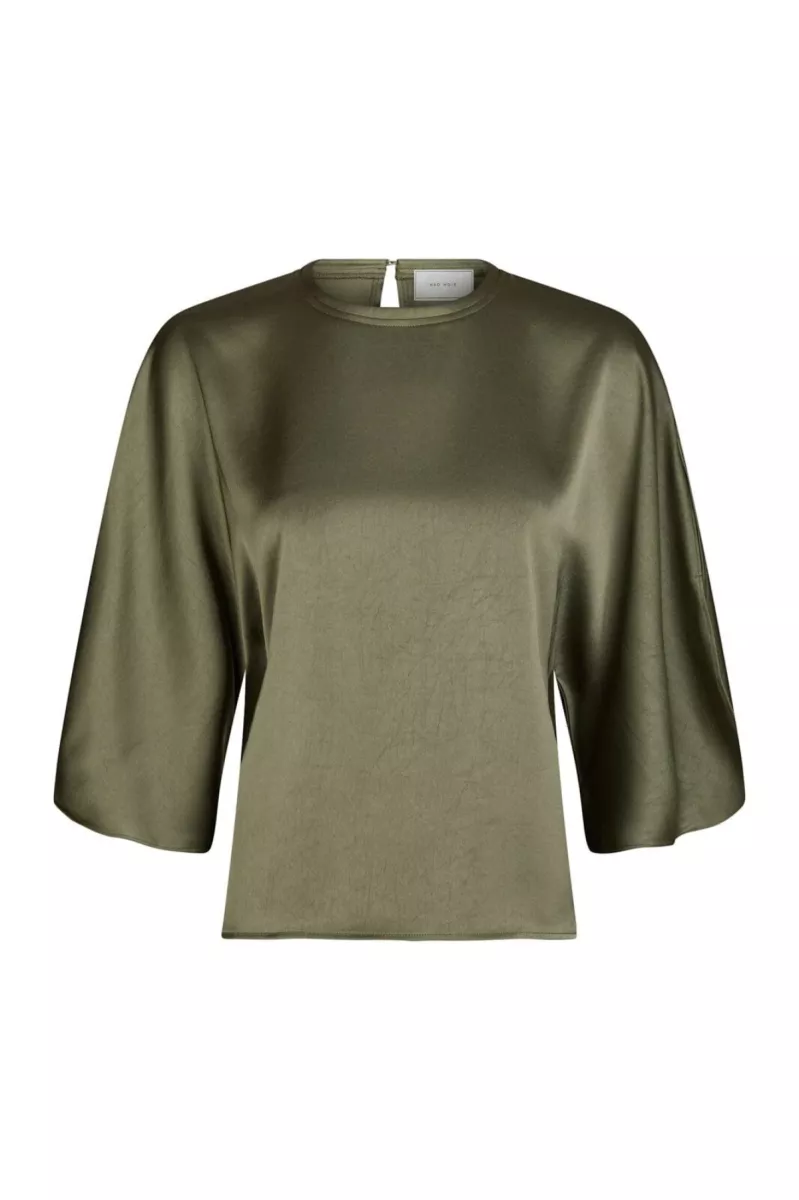 Neo Noir-Benuta Fluffy Knit Cardigan-165567-255 Cold Army-LEGERGROEN