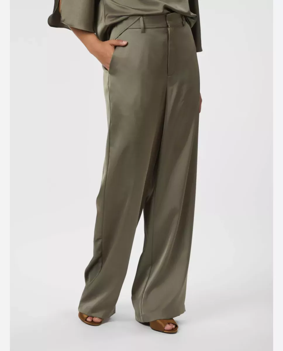 Neo Noir-Emmett Heavy Sateen Pants-164136-255 Cold Army-GROEN