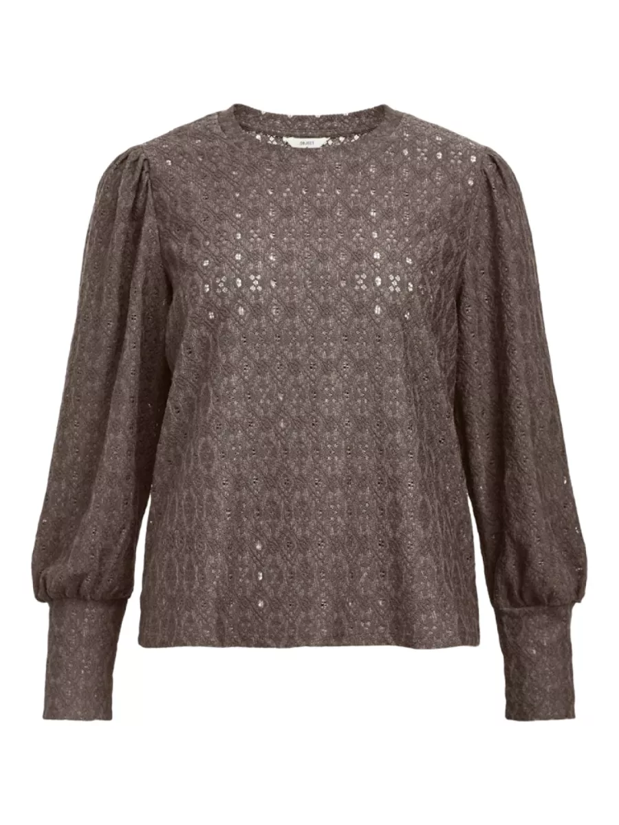 OBJECT-OBJLAILA L/S RE TOP NOOS-23046626-Morel-BRUIN