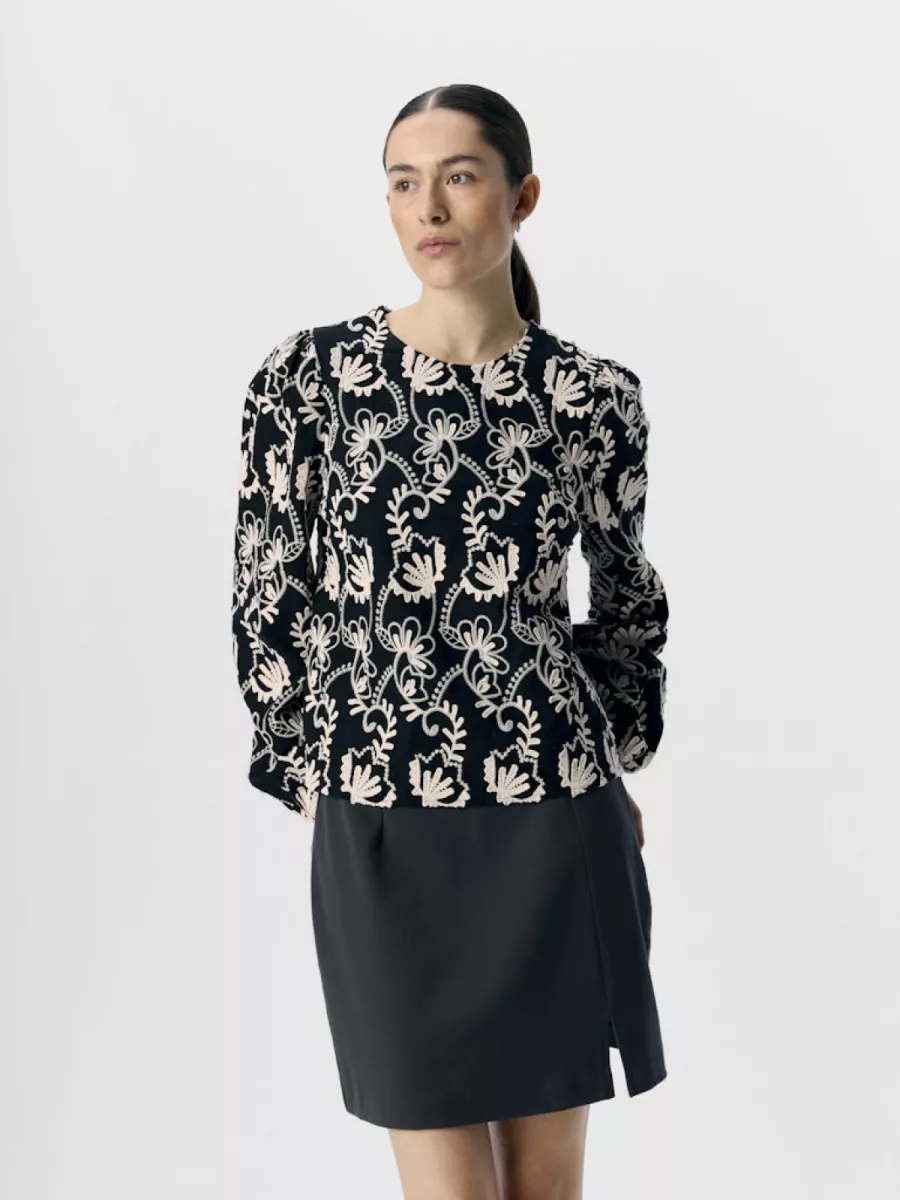 OBJECT-OBJMYA RE L/S TOP NOOS-23046020-Black-BLACK