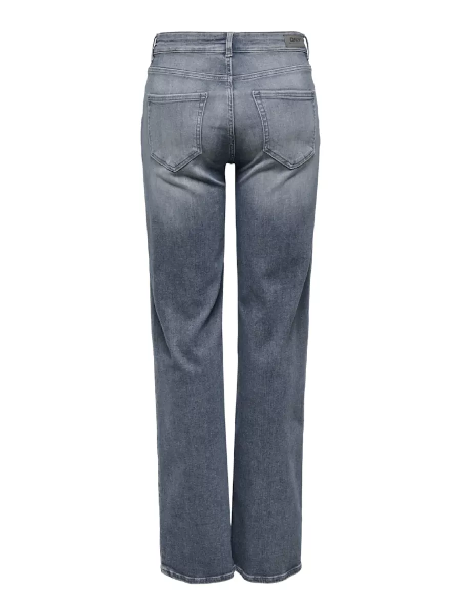 ONLY-ONLBLUSH MID STRAIGHT DNM REA558 NO-15353695-Special Blue Grey-GRIJS COMBINATIES