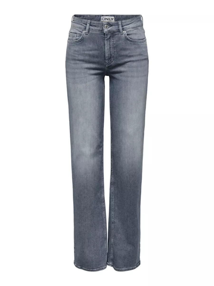 ONLY-ONLBLUSH MID STRAIGHT DNM REA558 NO-15353695-Special Blue Grey-GRIJS COMBINATIES