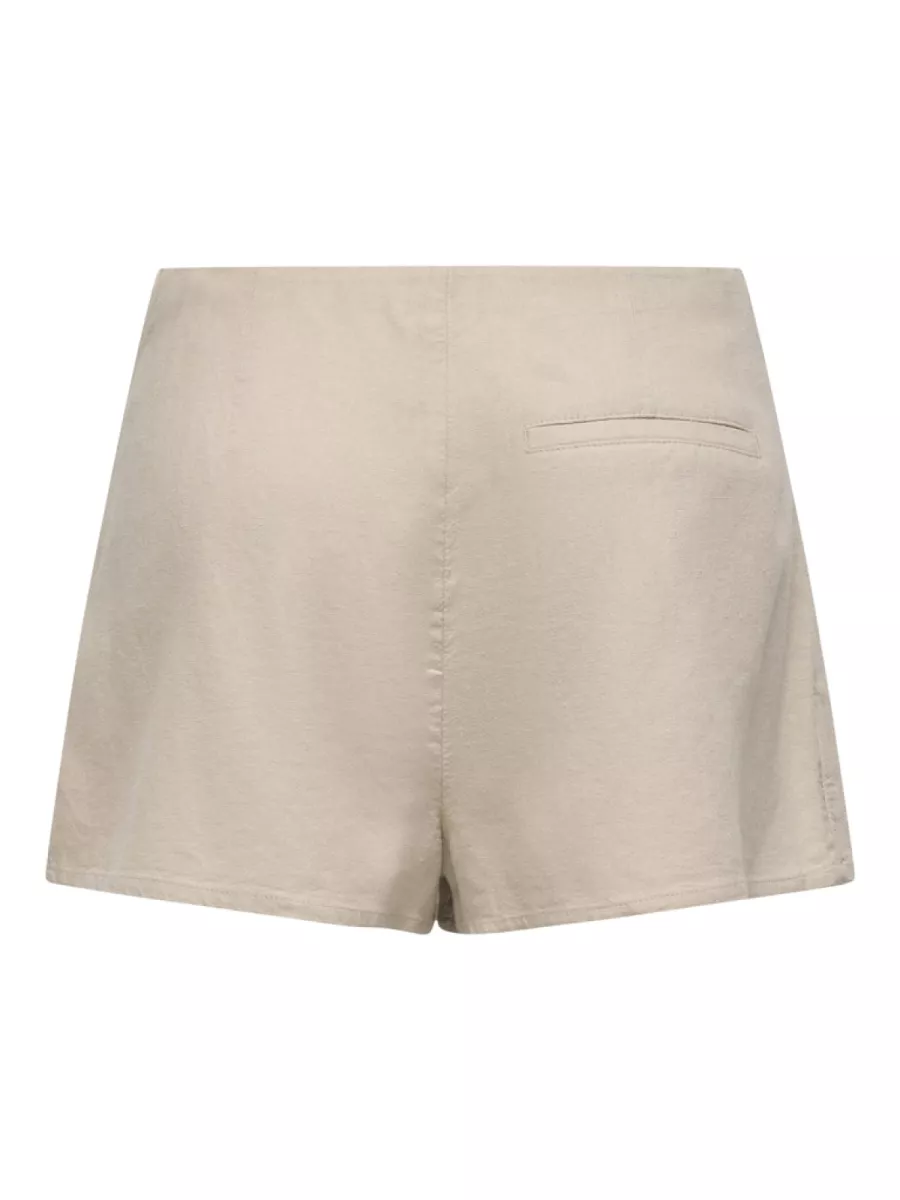 ONLY-ONLCARO HW LINEN BL SKORT CC PNT-15338905-Oxford Tan-HUID
