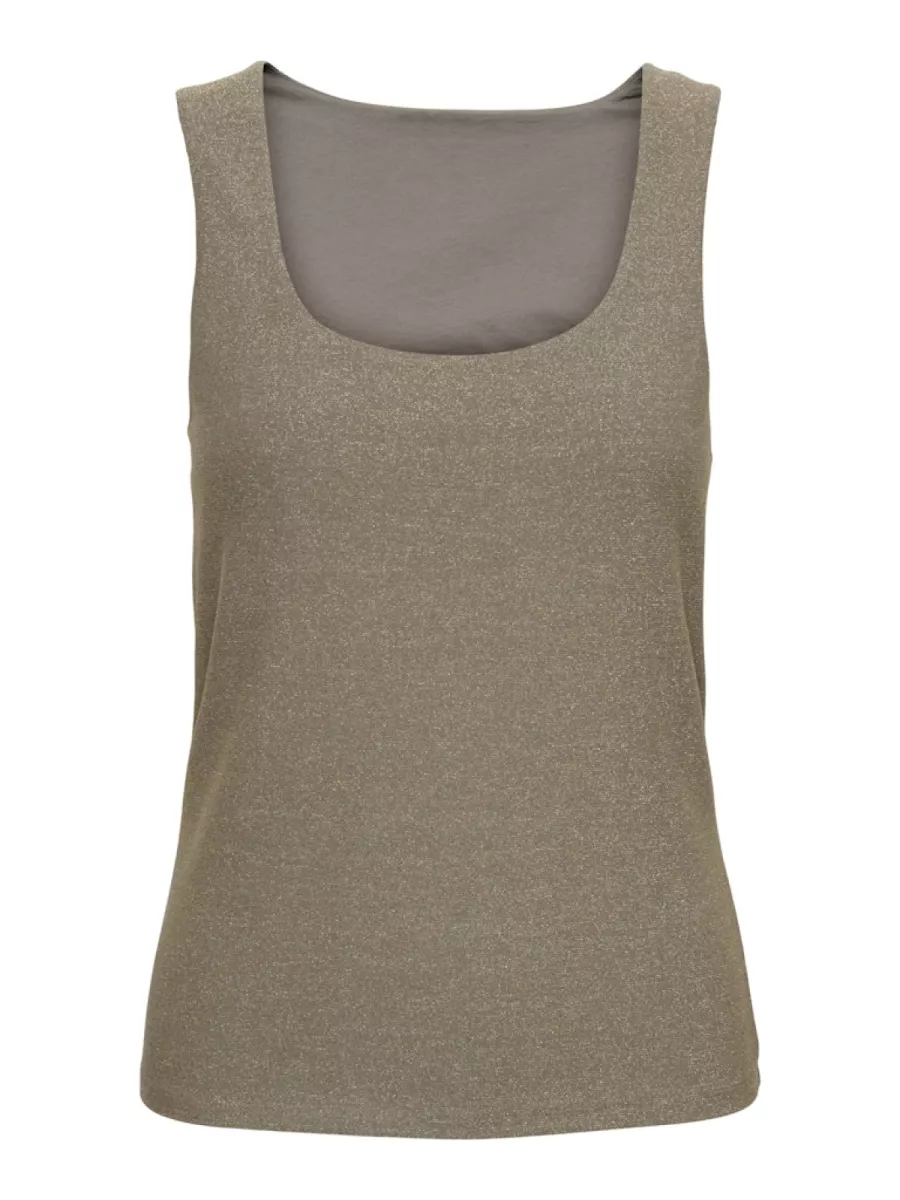 ONLY-ONLEA GLITTER S/L 2-WAYS TOP JRS NO-15356494-Falcon-GRIJS
