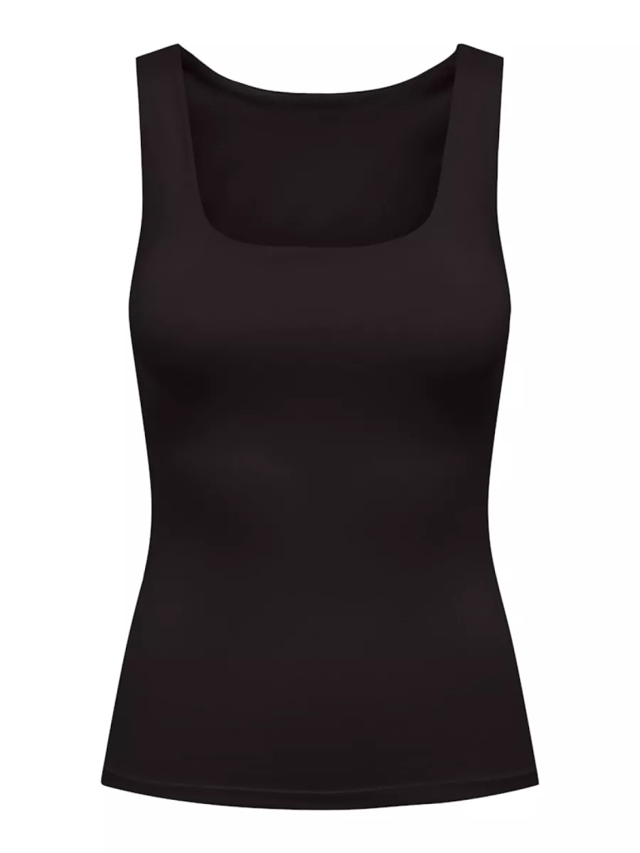 ONLY-ONLEA S/L 2-WAYS FIT TOP JRS NOOS-15278090-Black-ZWART